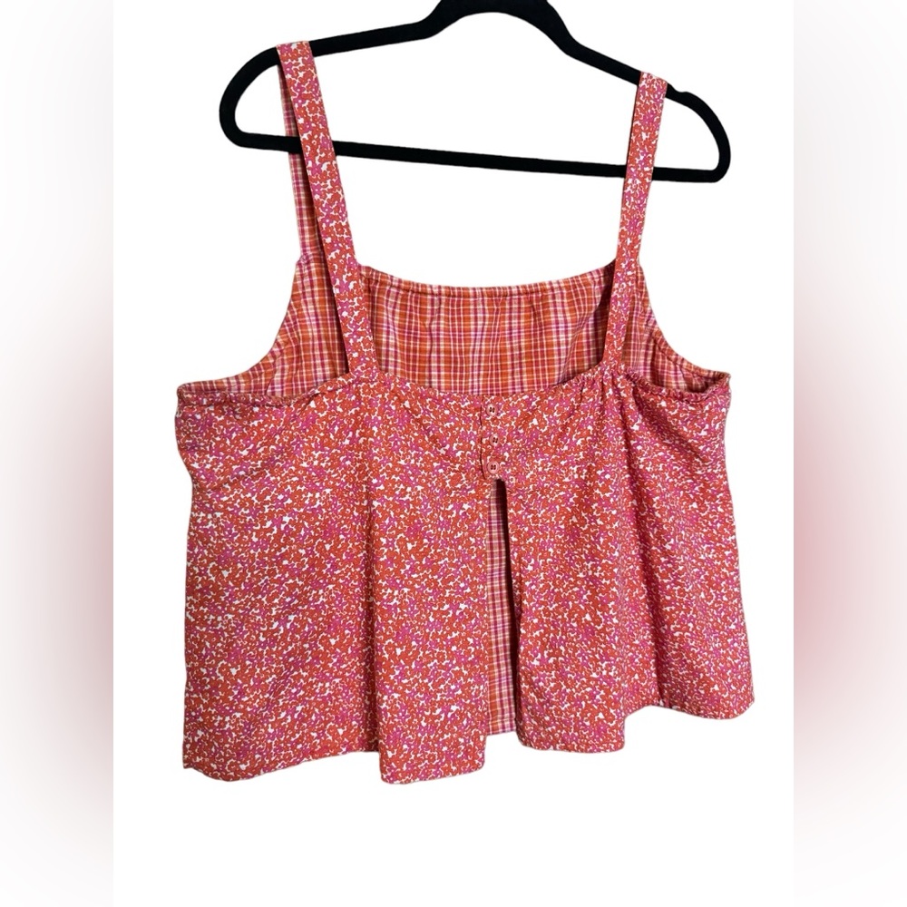 Blues Vintage Reversible Open Back Tank Top Sz XL